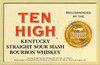 Ten High - Kentucky Straight Sour Mash Bourbon Whiskey (4 pack 250ml cans)