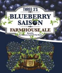 Three 3s - Blueberry Saison (4 pack 16oz cans) (4 pack 16oz cans)