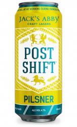 Jack's Abby Brewing - Post Shift Pilsner (4 pack 16oz cans) (4 pack 16oz cans)